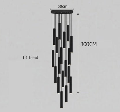 Modern home decor led lights pendant light lamps forstaircase Chandeliers for living room hanging light indoor lighting