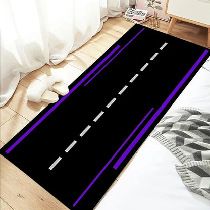 Styles Motorcycle Garage Display Carpet Floor Mat Moto Electric Vehicle Mat Garage Racing Entrance Anti Slip Doormat Bedroom Rug