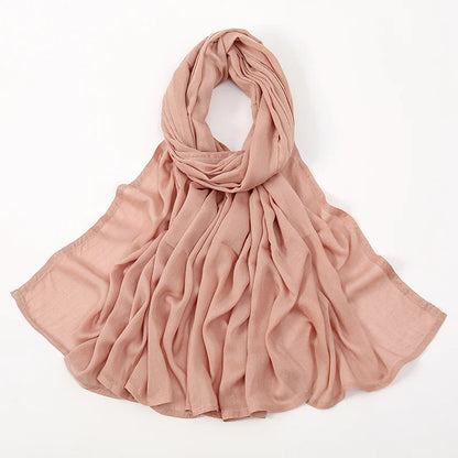New Big Size Solid Rayon Modal Hijab Scarf Women Muslim Headscarf Wraps Shawl Femme Musulman Headband Islamic Turban 190*85cm