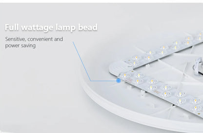MARPOU Smart Ceiling Lamp LED Lamp for Bedroom Large Ceiling Lamps LED Lights with Remote Control Dimmable LED Lights for Room