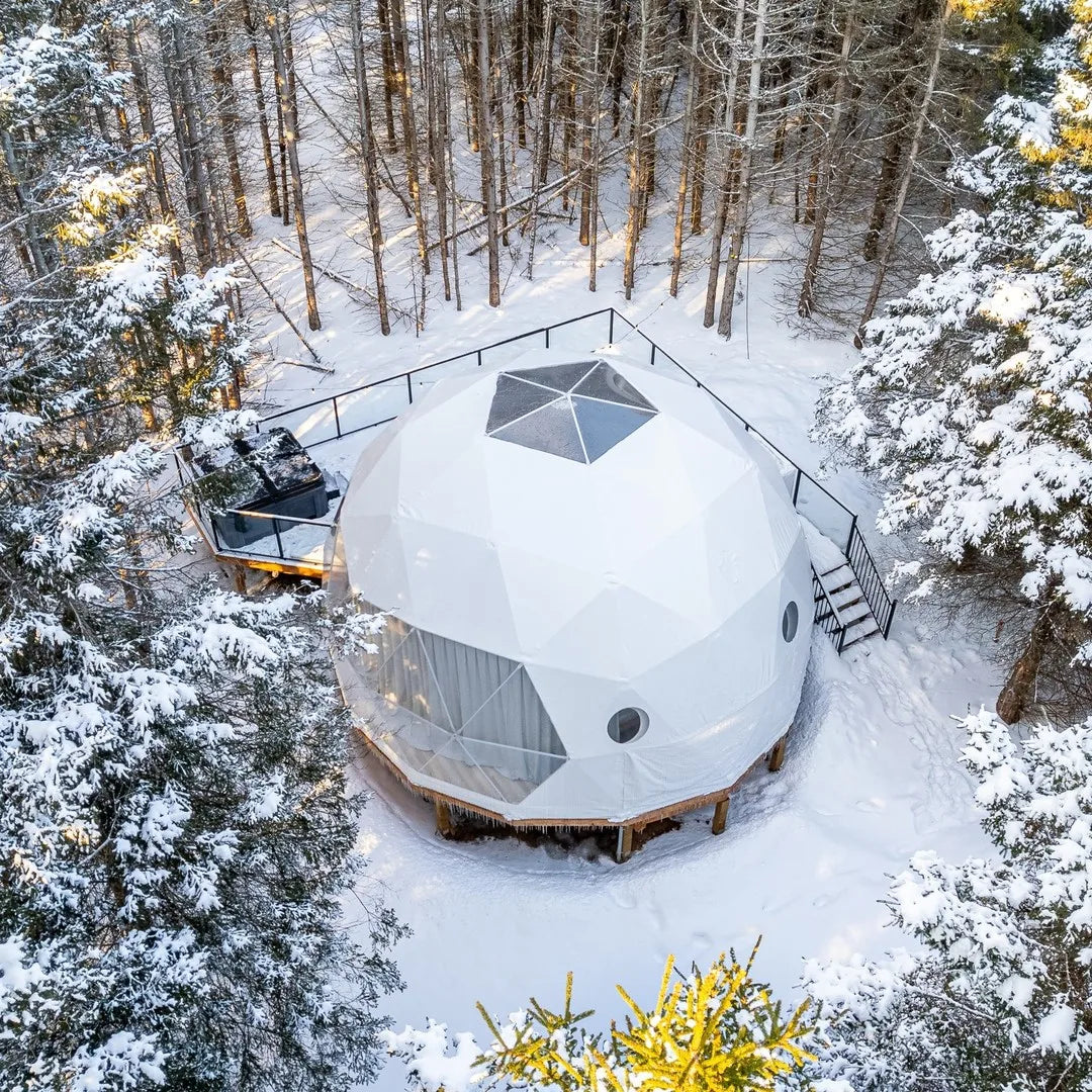 9M Luxury Geodesic Dome Tent Waterproof PVC Outdoor Glamping Hotel Resort Restaurant Camping Event Customizable Dome House