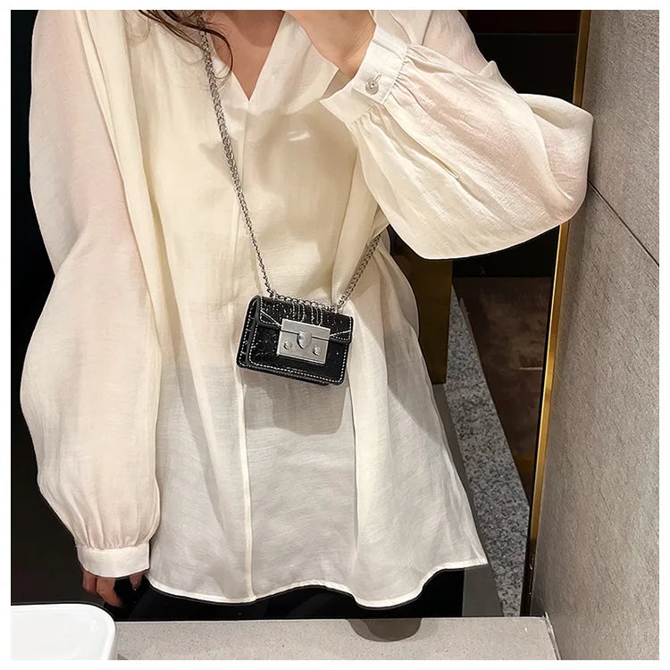 Chain Female Bag Mini Summer Crossbody Bags for Women Fashion Luxury Designer Handbag Women's 2025 Trend Woman Shoulder Purse