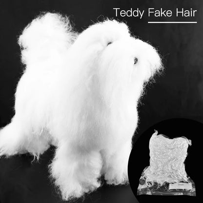 Fenice Pet Simulation Hair Grooming Fake Dog Model Practice Dog Standard Skeleton Model Dog Full Body Fake Hair