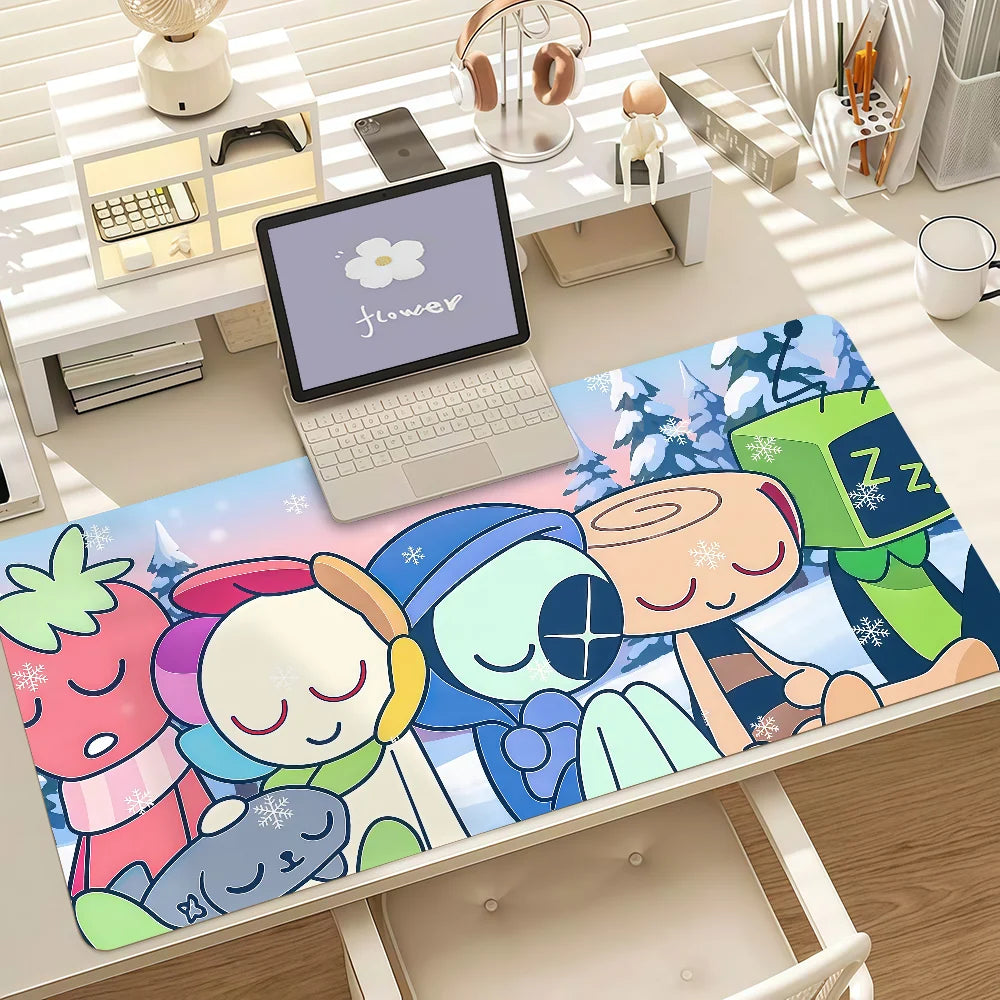 Game D-Dandys W-world Gourdy Mouse Pad Anti Slip Rubber Edge Locked Thickened Laptop Gaming Desk Mat