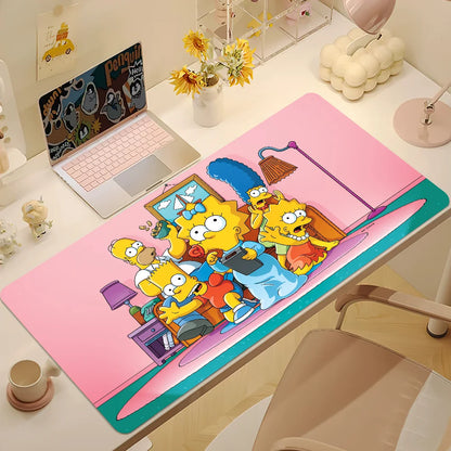 Cartoon T-The Cool S-Simpsons For Keyboard Office Large Mouse Mat Pad Computer Game Big Anti-slip Rubber PC Mice