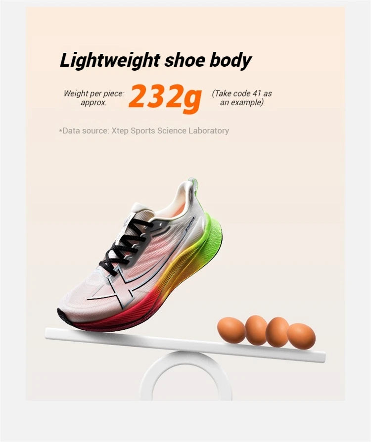 Xtep 2000km 3.0 Running Shoes For Women 2025 Spring Sneakers Cushioning Training Jogging Wear-Resistant Lightweight 875118110034