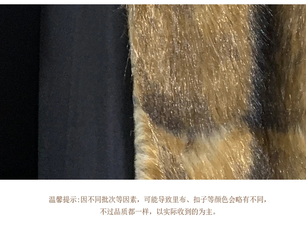 Nerazzurri Winter Extra Long Original Brands Luxury Clothing Striped Shaggy Thick Fluffy Faux Fur Coat Women Shoulder Pads  2026