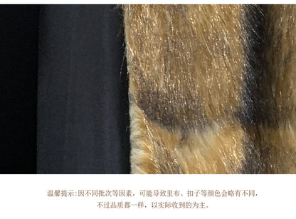 Nerazzurri Winter Extra Long Original Brands Luxury Clothing Striped Shaggy Thick Fluffy Faux Fur Coat Women Shoulder Pads  2026