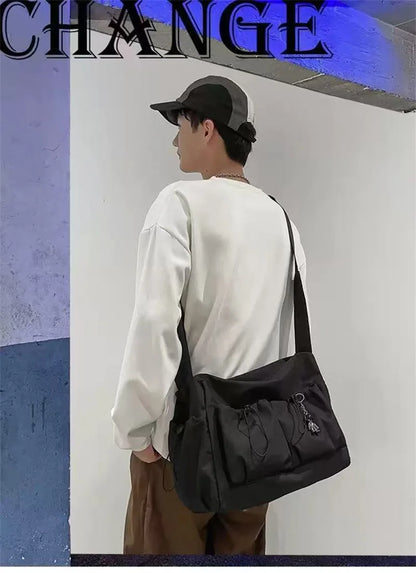 New Crossbody Bags for Women Youth Men Fashion Casual Large Capacity Handbags Shoulder Bags Solid Color Ladies Messenger Bag