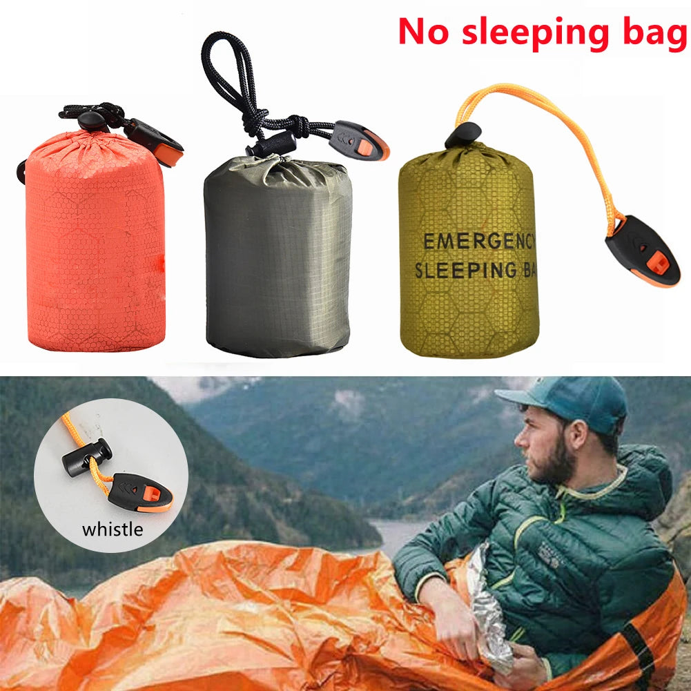 Survival Sleeping Bag Waterproof Thermal Bivy Sack For Camping Hiking Outdoor Activities Travel Lightweight Compact Bivy Bag