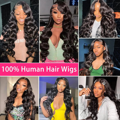 Glueless Wigs Human Hair Pre Plucked Pre Cut 6x6 Lace Closure Wear and Go Body Wave 13x4 13x6 HD Lace Frontal Human Hair Wigs