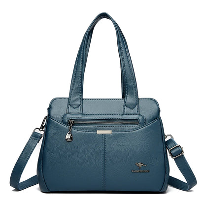 High Quality Ladies Soft Leather Shoulder Bag Designer Luxury Handbags Tote Bags For Womens 2025 Female Crossbody Messenger Bags