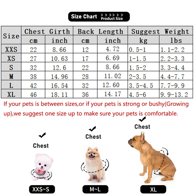 Cute Dog Clothes Winter Vest For Small Dogs Cats Warm Pets Sweater Soft Flannel Puppy Puffer Jacket Dog Accessories Supplies Xxs