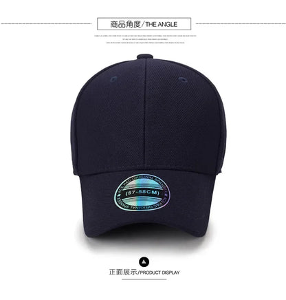 Back Closed Baseball Caps Full Closure Snapback Hats Hip Hop Hat for Men Women58-60cm Dad Hats Cap Kids Adults