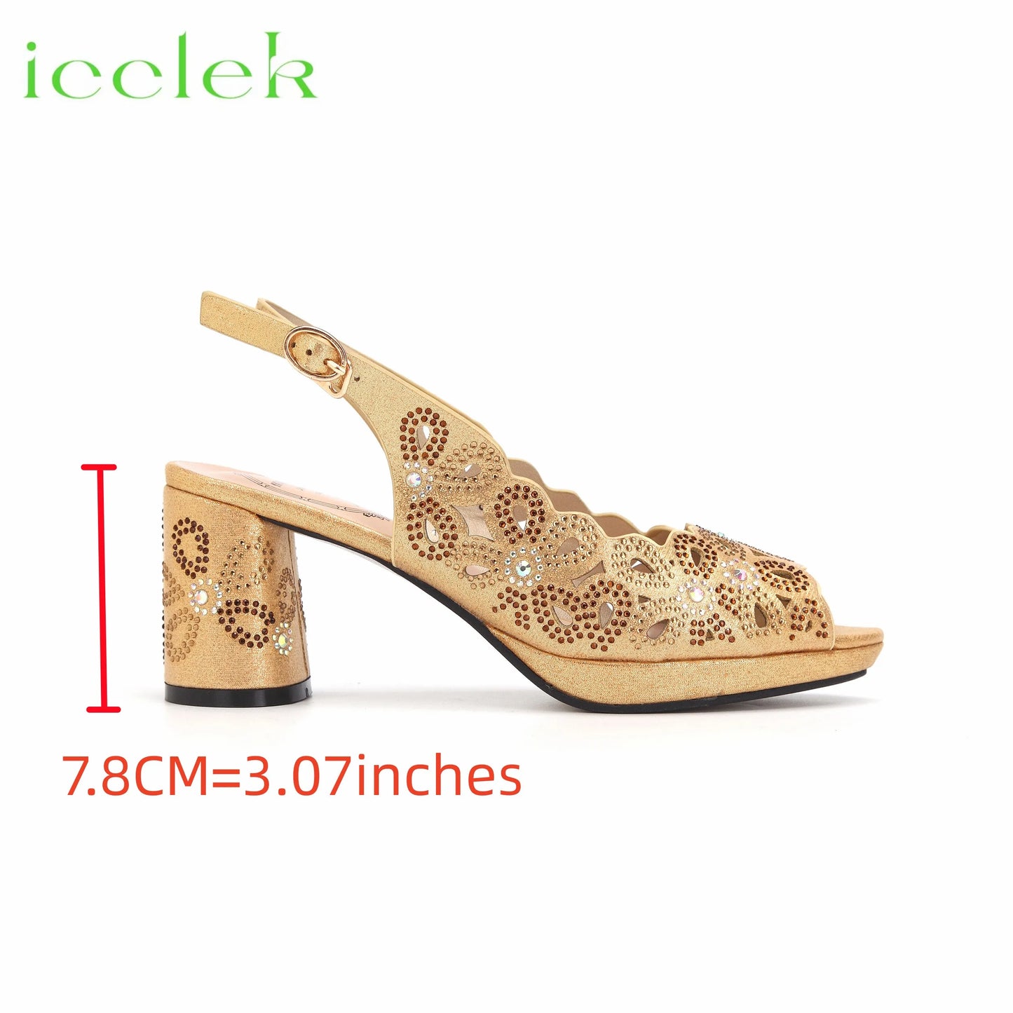 New Fashionable Coffee Color Peep Toe Ladies Shoes Matching Bag Set For Nigerian Women Wedding Party Pump