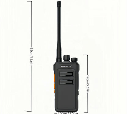 High Power UHF Walkie Talkie 400-470MHz Long Range Two Way Radio Rechargeable with VOX for Outdoor Camping Hiking Hunting