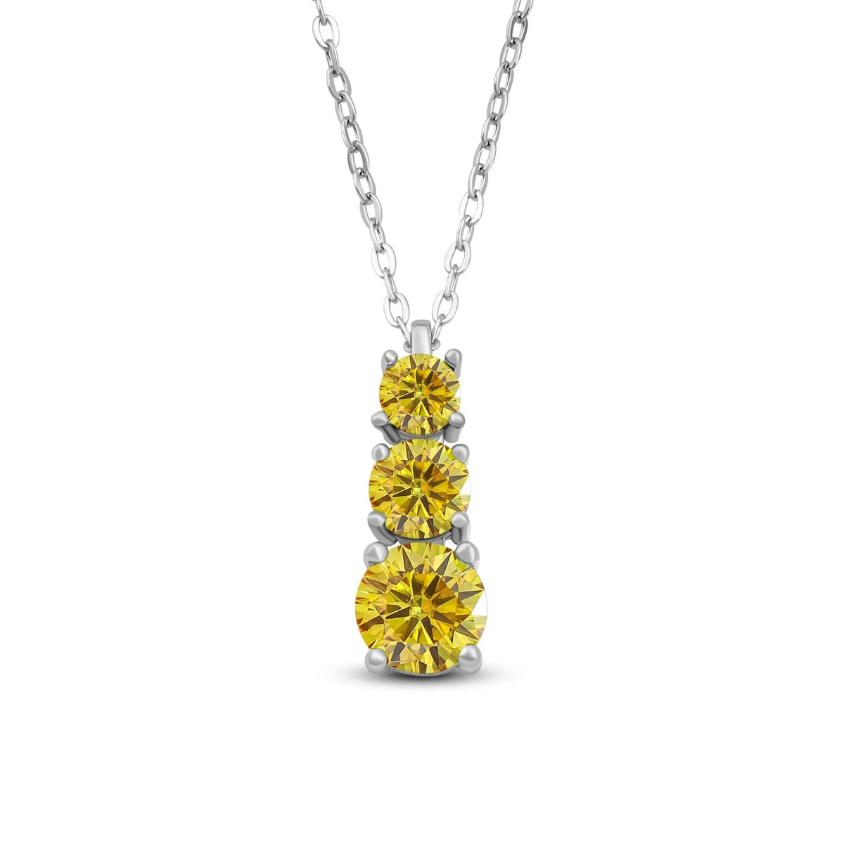1.8CT D Color Moissanite Gourd Pendant Mama Dainty Necklace Classic 925 Sterling Silver Women's Necklace Fine Jewelry For Party