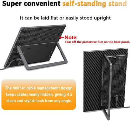 13.3-inch Touch Screen Portable Gaming Monitor Laptop Screen Extender FHD 1920x1200P IPS Touchscreen Monitor With Dual Speaker