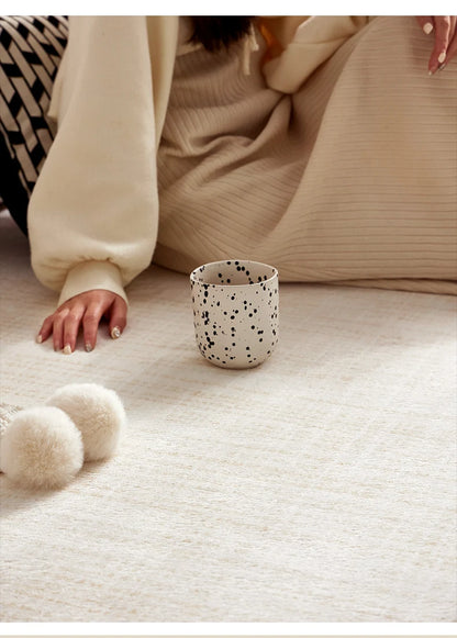Cream Style Living Room Decoration Rug Light Luxury Rugs for Bedroom Fluffy Soft Cloakroom Carpet Household Washable Floor Mat