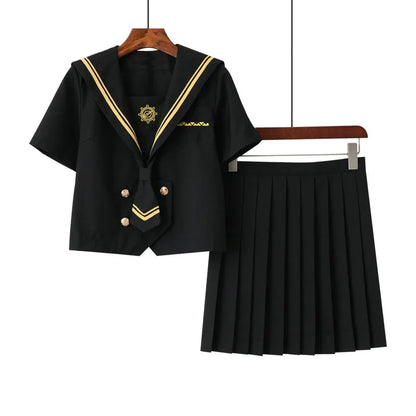 Japanese School Uniforms Student Plus Size S-3xl Student Girls Costume Cute Women Sexy JK Suit Sailor Blouse Pleated Skirt Set
