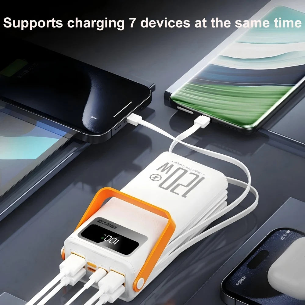 Gaiaray 80000mAh 50000mAh Portable Power Bank Fast Charging Power Station Emergency Power Bank Solar Generator For Camping Phone