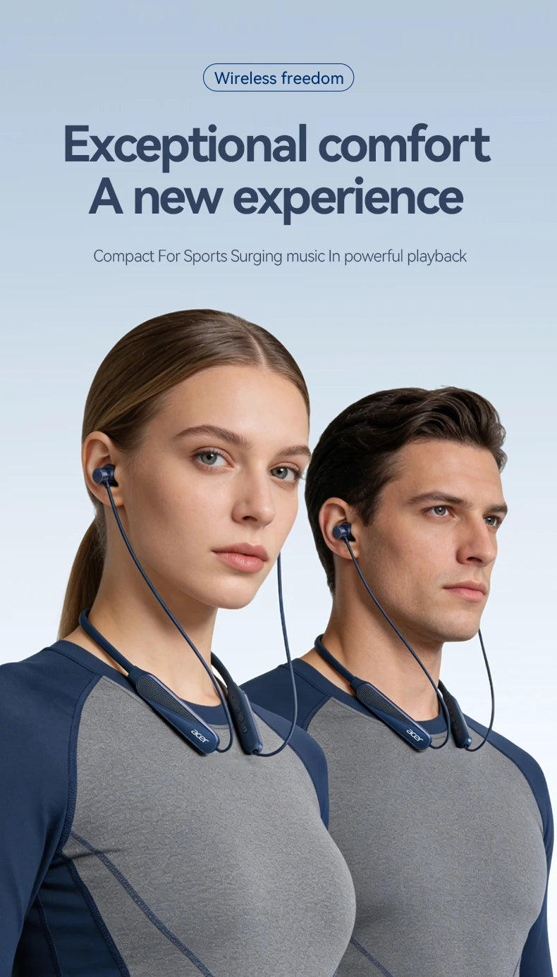 Acer Ohr561 Wireless Neckband Bluetooth Headphones, In-Ear Design, Comfortable to Wear, Bluetooth 5.4 Chip with Low Power Consumption, 20 Hours of Long-Lasting Battery Life, Dedicated for Sports and Running