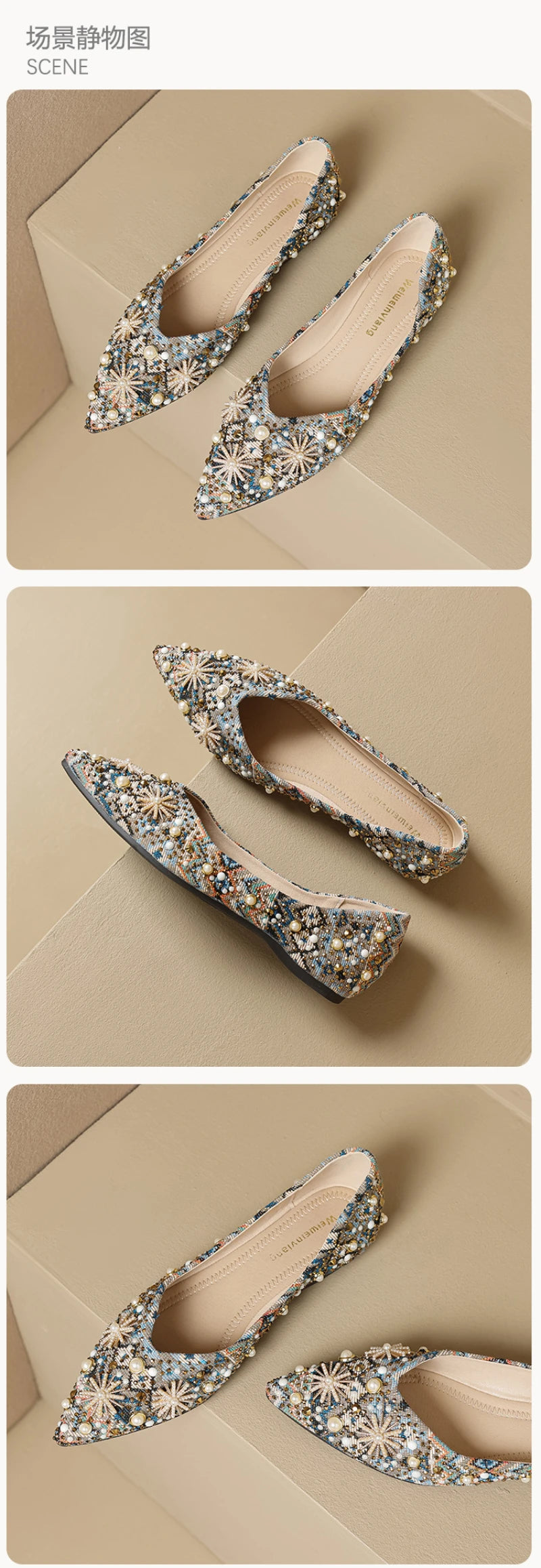 Women Retro Soft Sole Single Shoes Summer Unique Design Shallow Mouth Bean Shoes Plus Size Comfort All Match Daily Casual