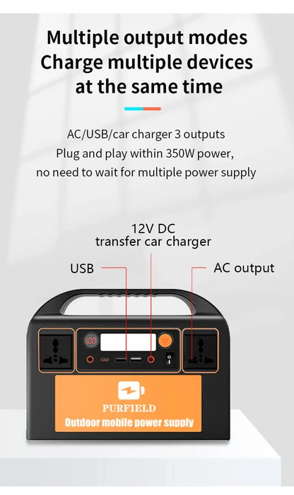 42000mAh/68000mAh Portable Power Station 150W/300W Outdoor Emergency Power Supply Power Bank Generator DC output Battery Charger