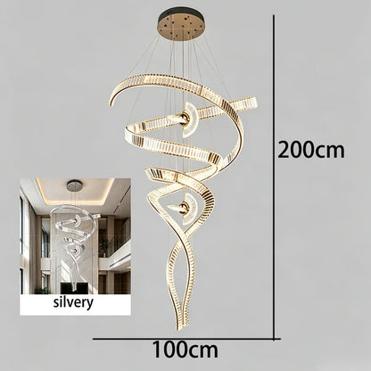 Nordic Home Decoration Stair Chandelier LED Pendant Lights Modern Ceiling Light Indoor Lighting Fixtures For Living Room Bedroom