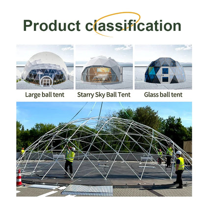 High quality outdoor camping, instant setting, luxurious camping, starry sky spherical hotel tent, dome tent, Coolee starry sky