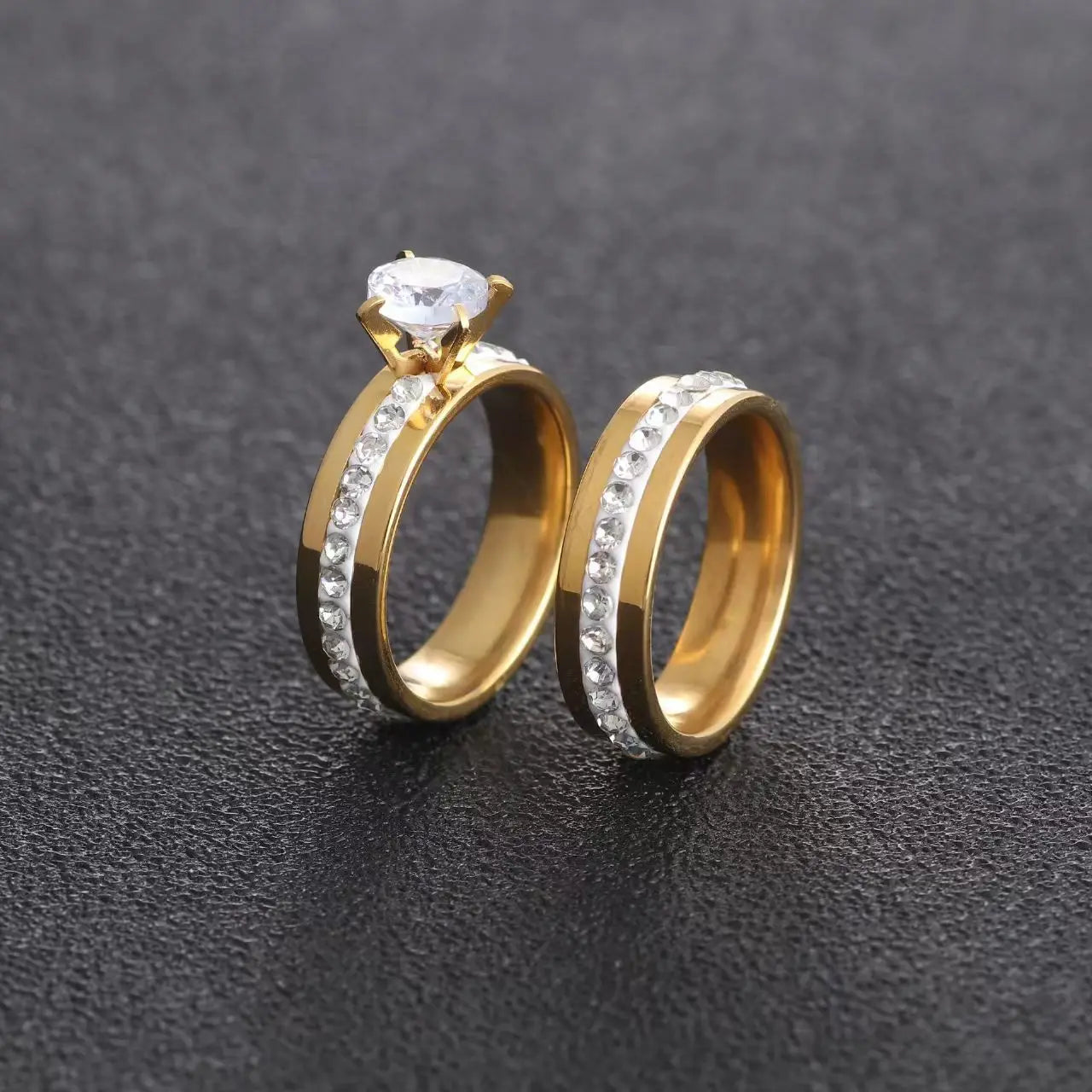 Trendy Women Rings with Brilliant Cubic Zirconia Luxury Engagement Rings Fashion Wedding Party Jewelry Drop Shipping