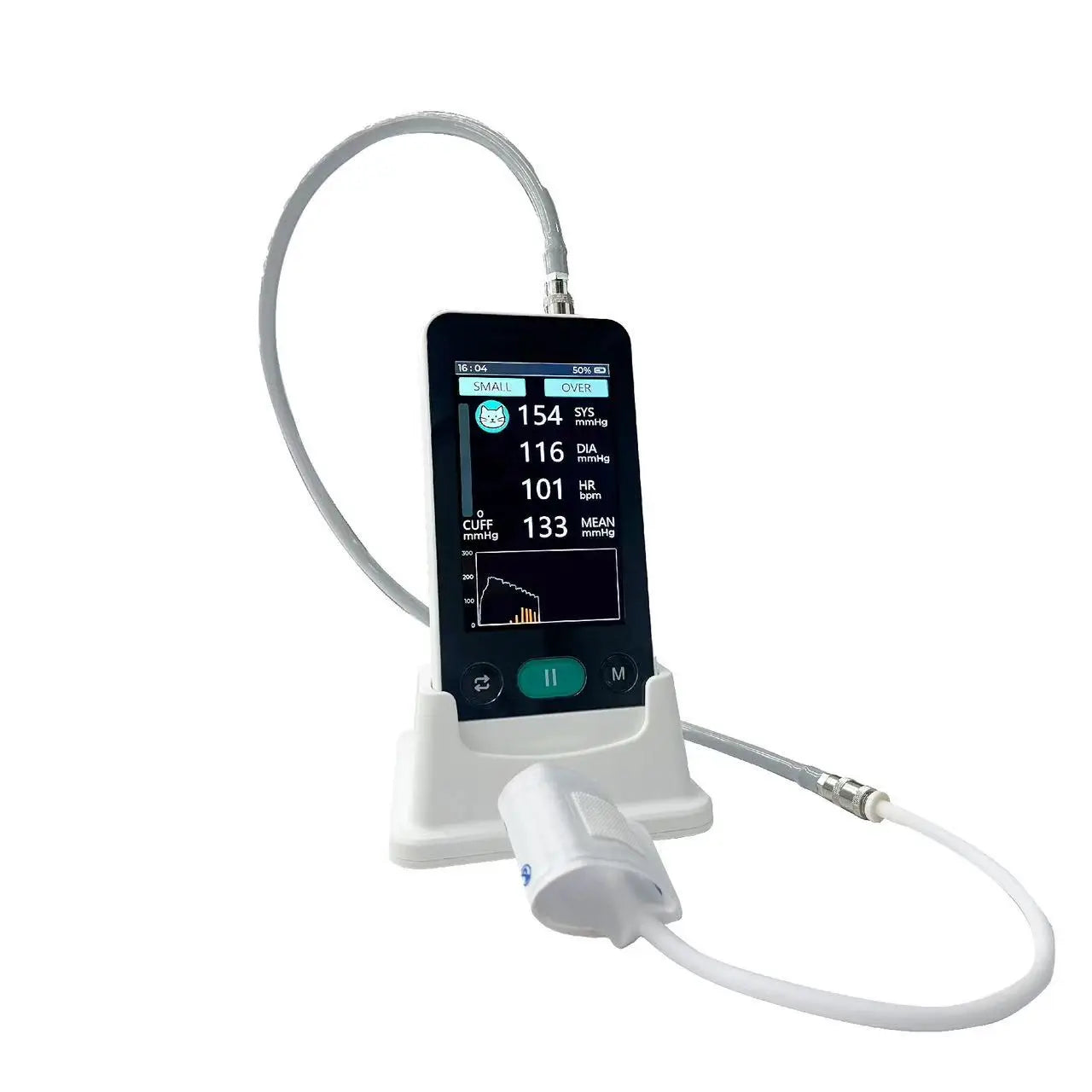 Veterinary Blood Pressure Monitor Handheld Pet Electronic Blood Pressure Meter Cat Dog Animal Blood Pressure Gauge