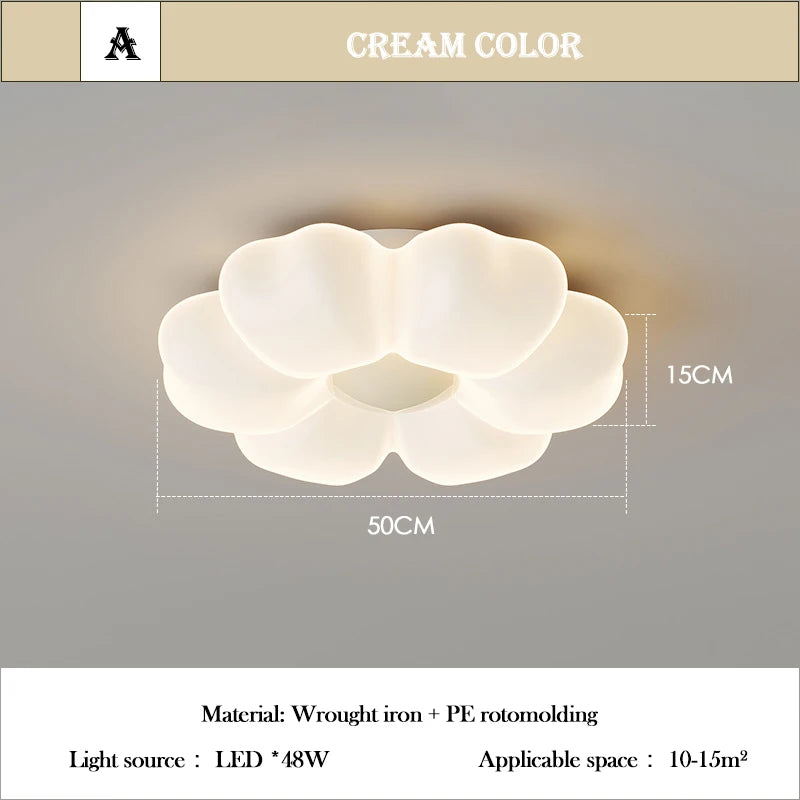 Children's Room Flower Ceiling Lights Pink Flower Princess Room Light Warm Romantic Girl Bedroom Nursery Baby Room Ceiling Lamps