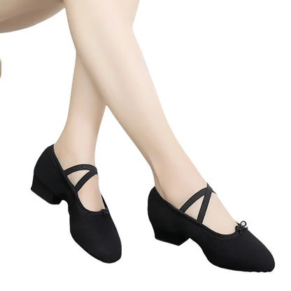 Ballet Dance Shoes Women Teacher Stage Training Shoes Soft Sole Slippers Yoga Belly Practice Shoes Girls Jazz Dancing Shoes