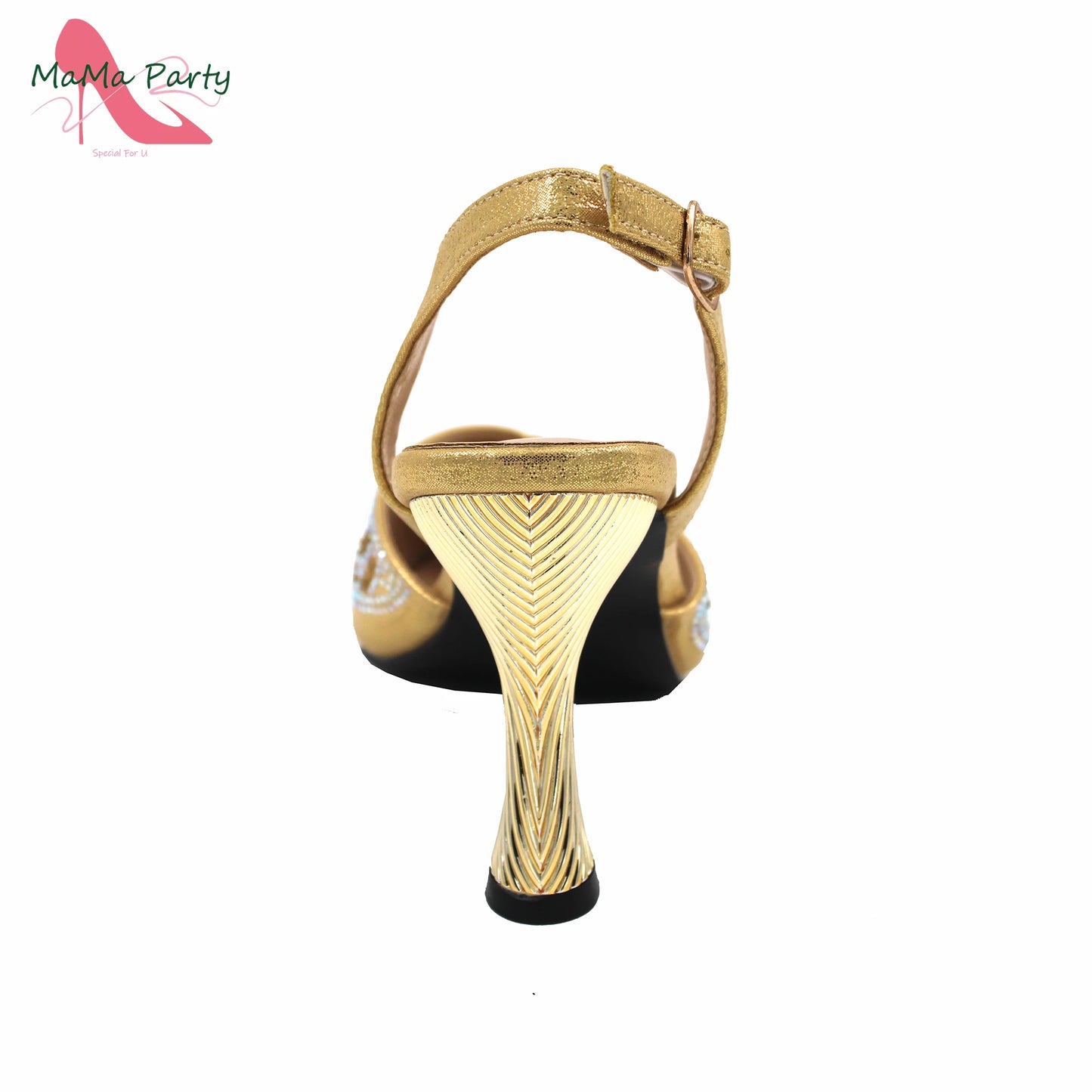 Peach Color New Arrivals Nigerian Women Shoes and Bag Set High Quality Super High Heels for Garden Party