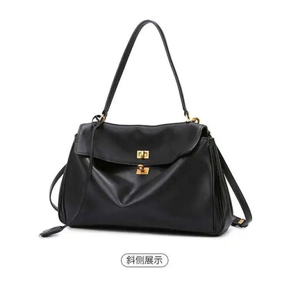 Luxury Fashion Leather Women's Tote Bag Lazy Bag Rodeo Briefcase Handbag Underarm Bags Large Capacity Crossbody Shoulder Bag