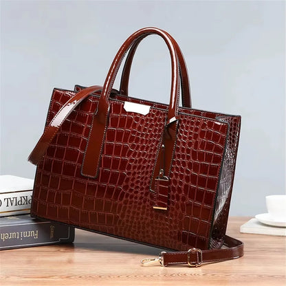 Genuine Soft Pu Leather Handbags for Women Vintage Shoulder Tote Bag Luxury Designer Ladies Large Capacity Purse Bags Sac A Main