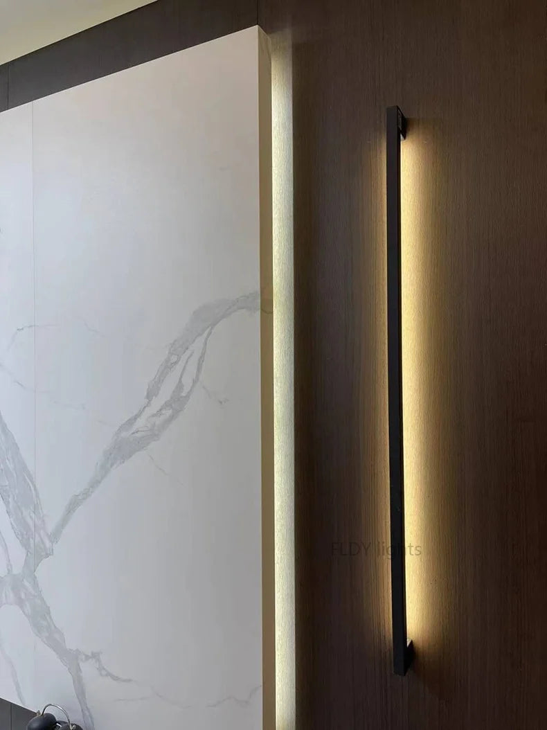 Modern Minimalist Long Wall Lamp LED Wall Mounted Light Indoor Living Room Bedroom Background Lamp Home Decora Fixtures 110/220V