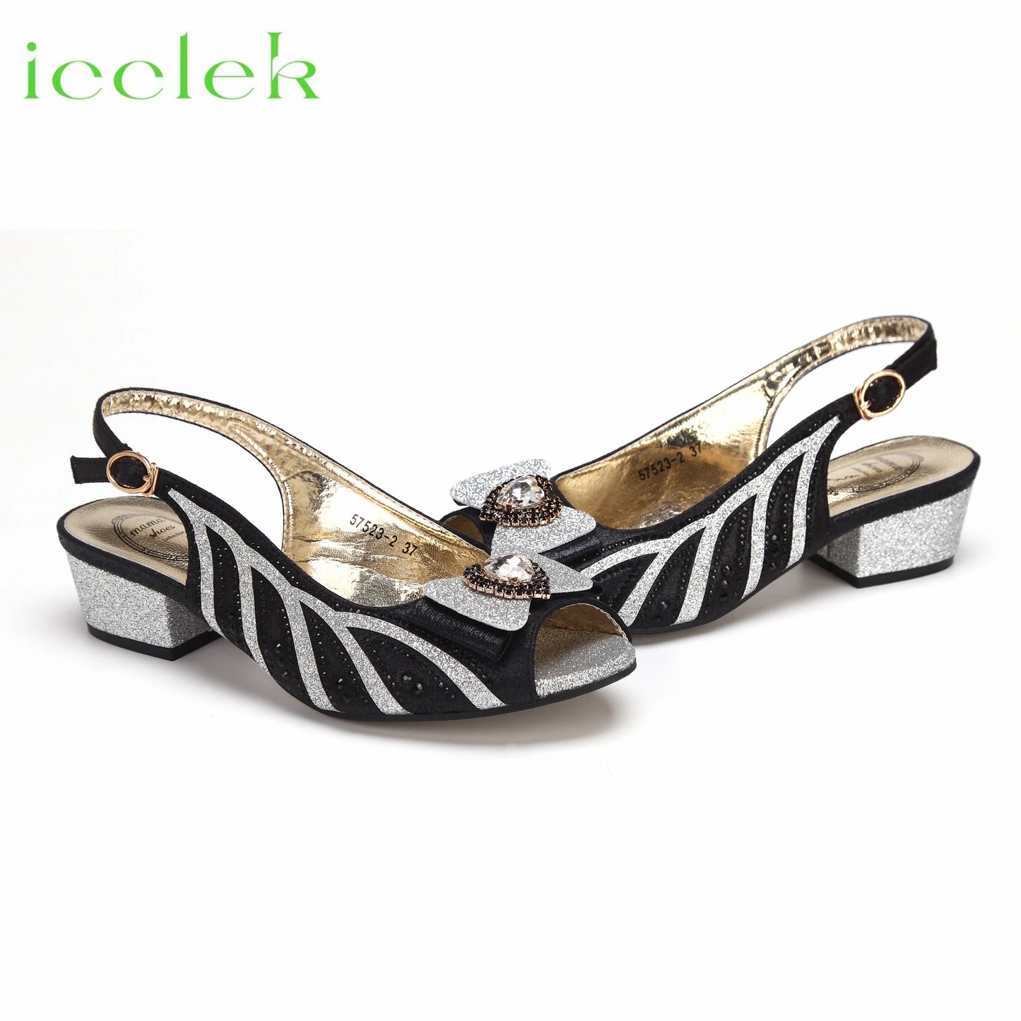 2024 New Arrival Elegant Style Fuchsia Color Low Heels Nigeria Popular Design African Ladies Shoes And Bag Set