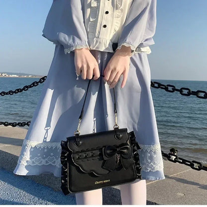 Sweet Ita Bag 2026 Elegant Lolita Bag Ladies Cute Girls Bow Crossbody Bag Popular JK Uniform Shoulder Bag Autumn Bolso Сумка