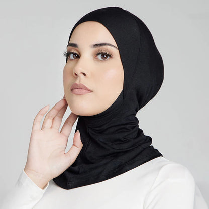 Muslim Inner Cap Hijab For Women Solid Underscarf Hijab Undercap Scarf Turban Hat Islamic Muslim Hijabs Ready To Wear Headcover