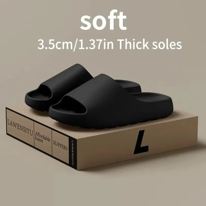 men Soft Sole Eva Home Slippers Women Indoor Mute Non Slip Bathroom Slides Woman Lightweight Summer Beach Flip Flops Flat Sandal
