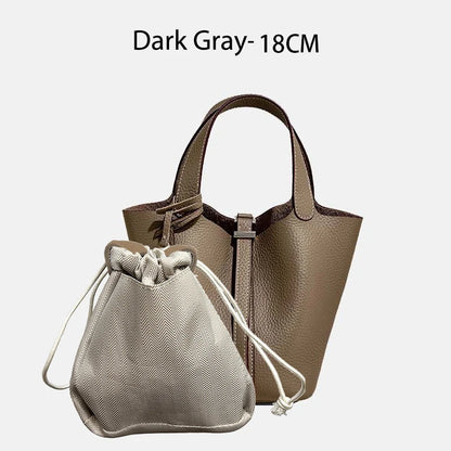 Women Bags Handbags Bucket Bag 18/22 Big Small Fashion Tote Bag Genuine Leather Luxury Quality Designers Lady Hand Bags