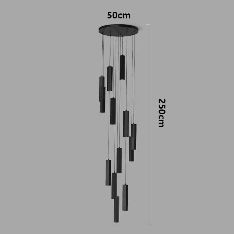 Modern home decor led lights pendant light lamps forstaircase Chandeliers for living room hanging light indoor lighting