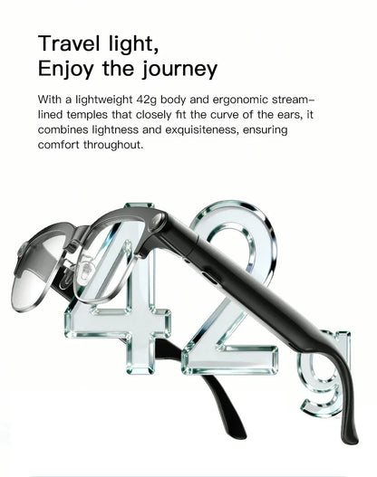 New Smart Glasses Take Photos and Videos Real-Time Translation Voice Assistant Translation 2GB Memory 800W Camera Smart Glasses
