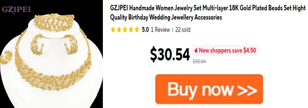 GZJPEI Elegant Crystal Zircon Jewelry Set For Women  Dubai Nigerian Bridal Wedding Party Jewellery Mother's Day Gift 2026 New
