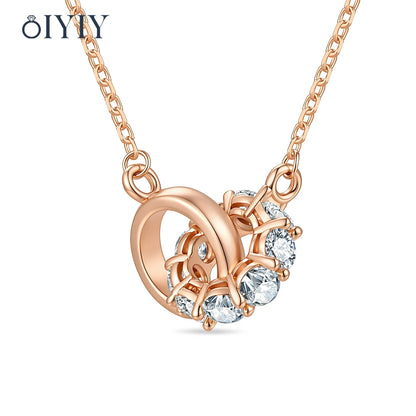 OIYIY Moissanite Necklace for Women 925 Sterling Silver D VVS1 GRA Certified Lab Grown Diamond Pendant Luxury Fine Jewelry Gift