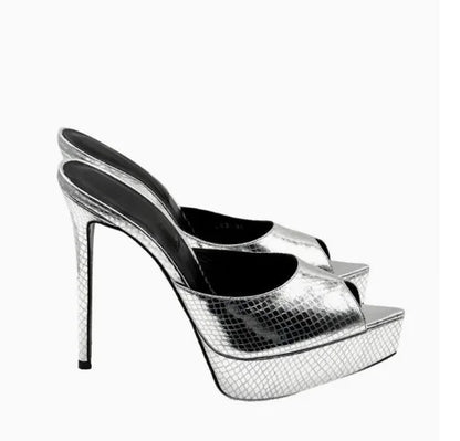 Summer Women's Pointed Toe Open Toe Stiletto Cool Slippers Fashion Women's Wedding Dance Shoes  Luxury Sandals Slippers