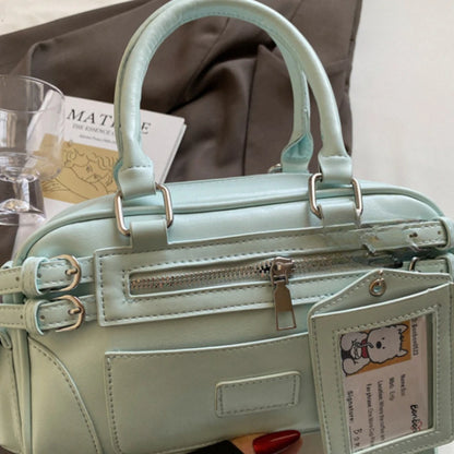Stylish Design Glossy PU Sqeare Shoulder & Crossbody Bags Solid Zipper Hot Trendy Designer Style Handbags for Women 2025 New