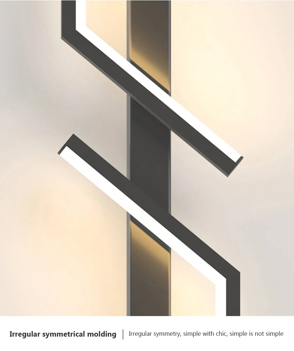 LED Wall Lamp Modern Minimalist Strip Wall Decor Lights Lighting For Bedroom Bedside Living Room TV Sofa Lobby Background Decor